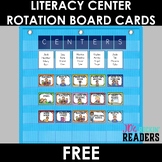 Literacy Center Rotation Board Signs