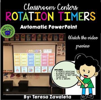 Preview of Literacy Center Rotations Timer
