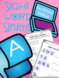 Literacy Center Sight Word Sleuths: Pre-Primer Words
