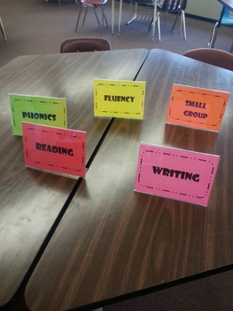 Literacy Center Signs by JFisher | Teachers Pay Teachers