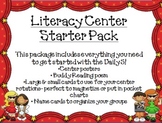 Literacy Center Starter Pack- Hollywood Theme