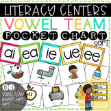 Literacy Center: Vowel Team Picture & Word Pocket Chart Sort