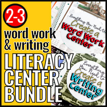 Preview of Literacy Centers 2nd 3rd Grade | ELA Centers | Word Work Writing Centers BUNDLE