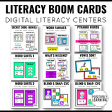 Literacy Skills Digital Centers Bundle with No Prep Boom Cards