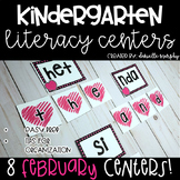 Kindergarten Literacy Centers for February--Valentine's Day