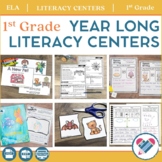 Literacy Centers – First Grade – Year Long – PRINT AND DIGITAL