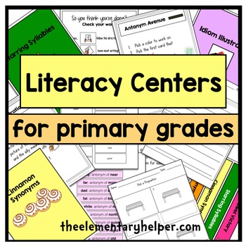 Preview of Literacy Centers First and Second Grade