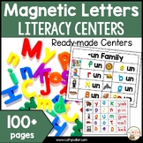 Literacy Centers For Magnetic Letters | Work Stations | Si