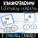 January Kindergarten Literacy Centers