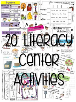 Kindergarten Literacy Centers Made Easy Unit 3 by Deanna Jump | TpT