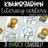 March Kindergarten Literacy Centers