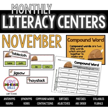 Preview of Literacy Centers- NOVEMBER