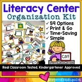 Literacy Centers Organization Kit .  59 Options . Simple M