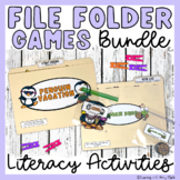 Literacy Centers Preschool Kindergarten - Folder Games Gro