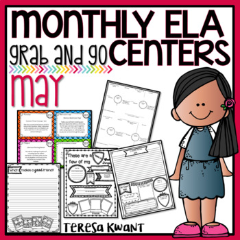 Preview of Literacy Centers for 3rd, 4th, 5th, and 6th Grade (May)