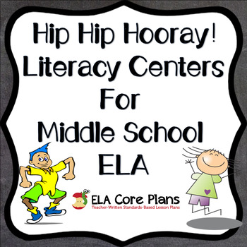 Preview of Literacy Centers for Middle School ELA Collection ~ 10 Centers!