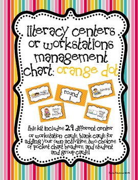 Literacy Center Chart
