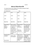 Literacy Choice Board V.3