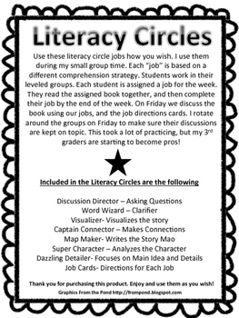 Preview of Literacy Circles