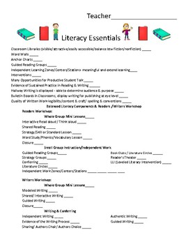 Preview of Literacy Essentials - Literacy Coach Walkthrough
