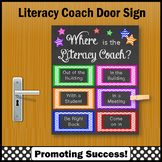 Literacy Coach Office Decor Where am I Office Door Sign Co