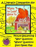 Literacy Companion for "When The Leaf Blew In" Vocab - WH?