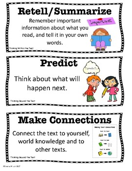 Literacy Continuum Comprehension Cards (For Small Group) by Kiddie College