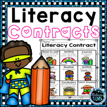 Preview of Literacy Menus | Literacy Contracts | Literacy Choice Activity Boards