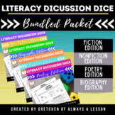 Literacy Discussion Dice Activity- Multi-Genre BUNDLE