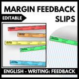 Margin Feedback Slips: English - Writing [EDITABLE]