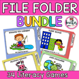 Literacy File Folder Games | Reading Centers | ELA File Fo