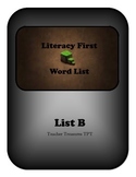Literacy First - Word Cards List B - Minecraft Themed