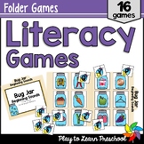 Literacy Folder Games  | Activities for Preschool and Pre-K