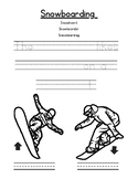 Literacy Footprints Follow up for: Snowboarding (Level A)