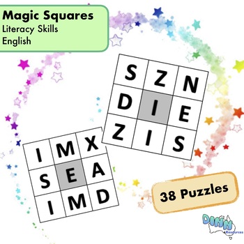 Preview of Literacy Game: Magic Squares