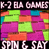 Literacy Games- Spin & Say