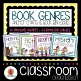 Literacy Genres - Anchor Charts and Book Bin Labels