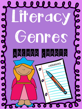 Preview of Literacy Genres Charts