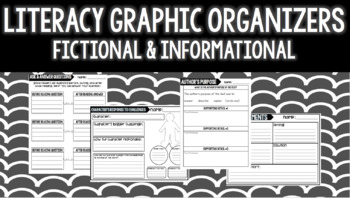 Preview of Literacy Graphic Organizers- Fictional and Informational