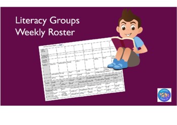 Preview of Literacy Groups Weekly Roster