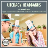 Literacy Headbands - 4 Versions Uppercase & Lowercase lett