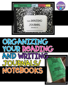 Preview of Literacy Journal Tabs - Organizing Your Reading Notebooks & Writing Journals