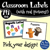 Classroom, Art, and Literacy Manipulative Picture Labels