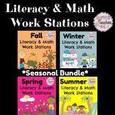 Literacy & Math Stations - Seasonal Bundle