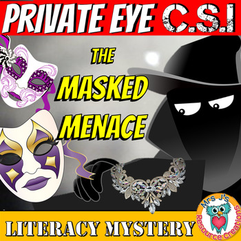 Preview of Literacy Mystery CSI: Reading Comprehension Passages, Making Inferences, Game