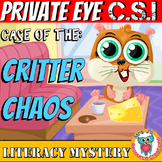 Literacy Mystery: Critter Chaos! Reading, Comprehension, M