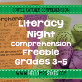Literacy Open House Night Grades 3-5 Comprehension Cootie 