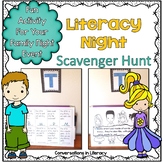 Literacy Night Scavenger Hunt