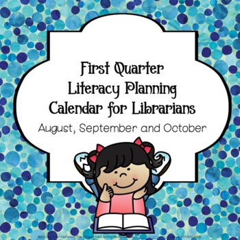Preview of Literacy Planning Calendars for Librarians First Quarter Bundle