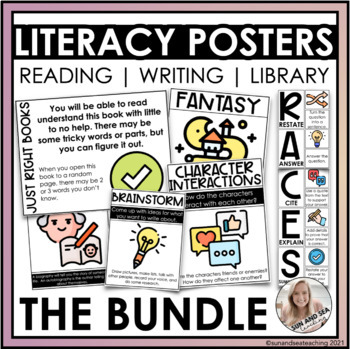 Literacy Posters Bundle by Sun and Sea Teaching | TPT